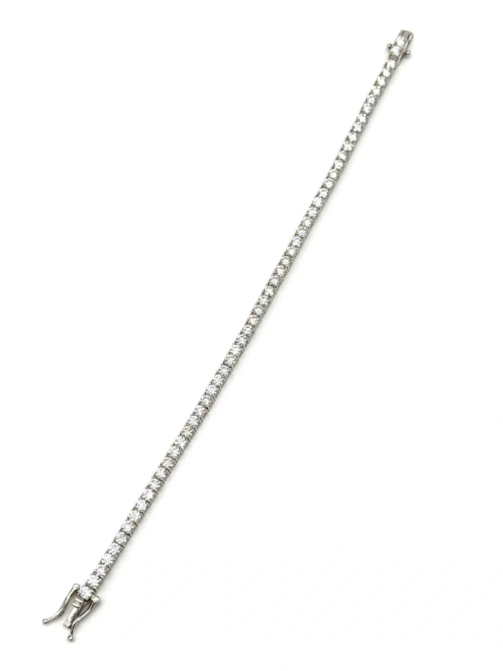 925 Silver, 5.6CTW Moissanite Tennis Bracelet